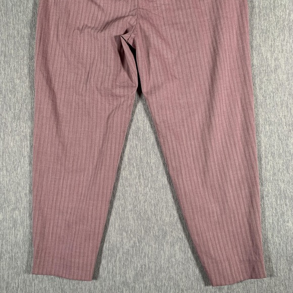 Banana Republic Pants Womens Petite 6 Pink High Rise Tapered Dress Herringbone - Picture 14 of 14